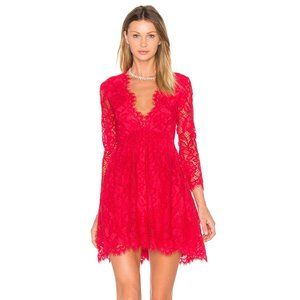 NBD Kellan Red Lace Dress